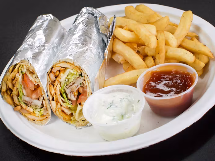 Chicken Doner Wrap Tray
